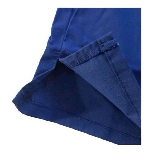 Code Happy Women Mid Rise Moderate Flare Drawstring Scrub Pant 3XL Blue 46002AP - Picture 6 of 10